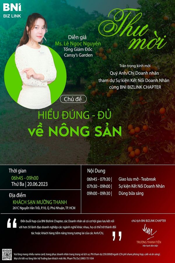 Sự kiện kết nói kinh doanh ngày 20-06-2023