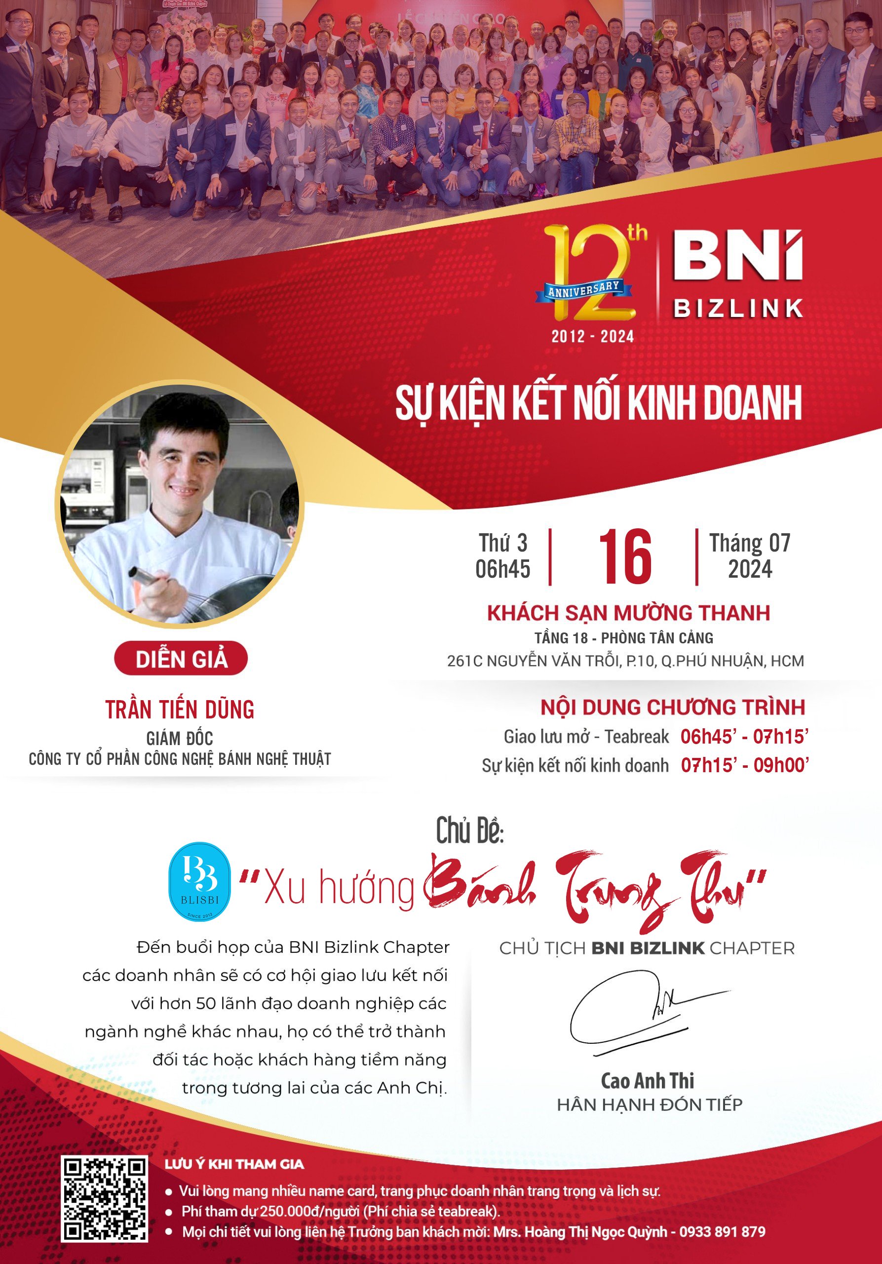 Sự kiện kết nối kinh doanh ngày 16/07